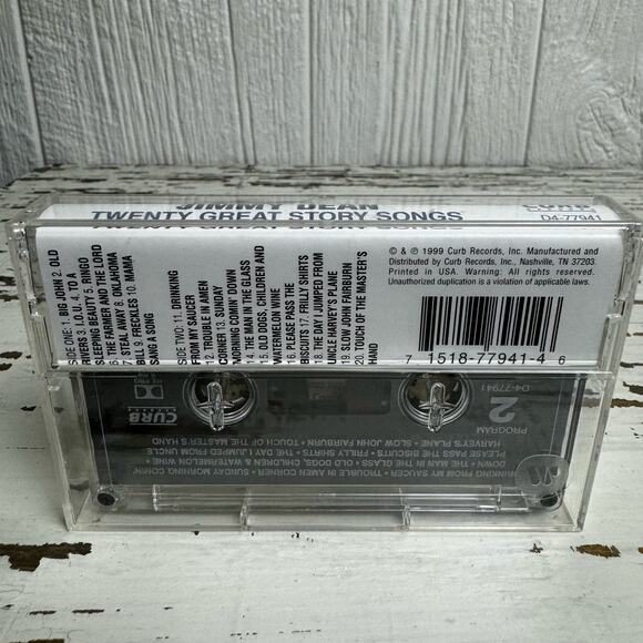 Jimmy Dean 20 Great Story Songs 1999 Curb Records Cassette Vintage Country Rock - Picture 3 of 6